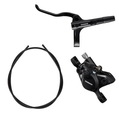 Afbeelding van Shimano Non Series MTB BR MT200 / BL remhendel remklauw post mount zwart, achter links