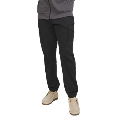 Afbeelding van Jack &amp; Jones Pantalon Heren cargo zwart effen