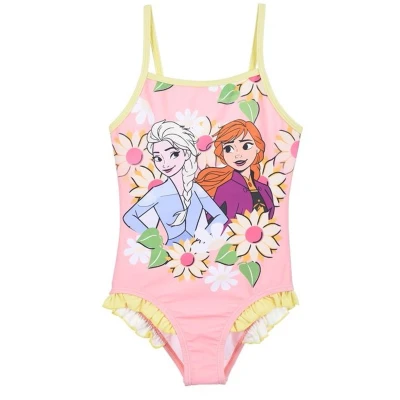 Afbeelding van Disney Frozen Badpak Anna &amp; Elsa koraal maat 104