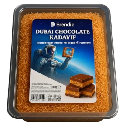 Afbeelding van Pufai, Kadayif Knapperig en gegrild engelenhaar (deegdraden) ideaal voor Dubai chocolade, als graanvulling yoghurt 200 g