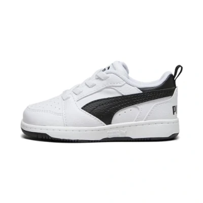 Afbeelding van PUMA Rebound V6 Lo Ac Inf, uniseks kindersneakers, WHITE BLACK ZWART