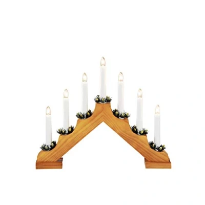 Afbeelding van Konstsmide 2540 210 Kerstkandelaar Warmwit Gloeilamp Wit
