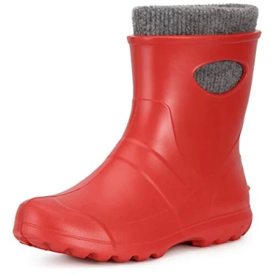 Afbeelding van Ladeheid Dames Regenlaarzen Gevoerd en Waterdicht Vederlicht EVA LA LMG 750 GardenWomen Rood 36