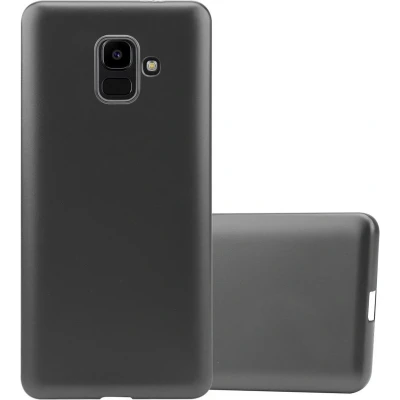 Afbeelding van Cadorabo Hoesje geschikt voor Samsung Galaxy J6 2018 in METALLIC GRIJS Beschermhoes gemaakt van flexibel TPU silicone Case Cover