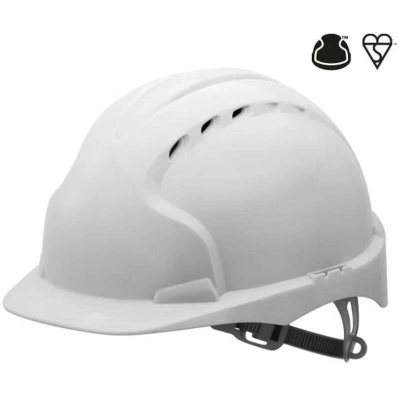 Image de JSP EVO 3 OneTouch casque de sécurité avec fermeture à glissière blanc ventilé AJF160 000 100