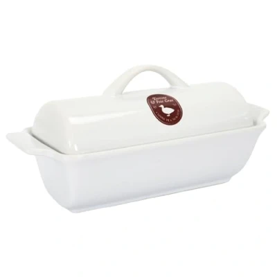 Afbeelding van COOK CONCEPT Smaak en Degustation KC24201 Terrine lever Gras medaillon, GRES, wit rood grijs, voor 500 g