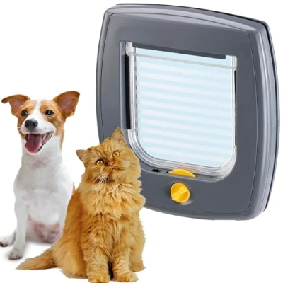 Afbeelding van FERPLAST Swing 3 grey honden en kattenluik 22,5 x 5 25,2cm