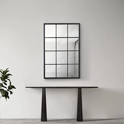 Afbeelding van Spiegel Cupello hangend 90x60 cm zwart mat