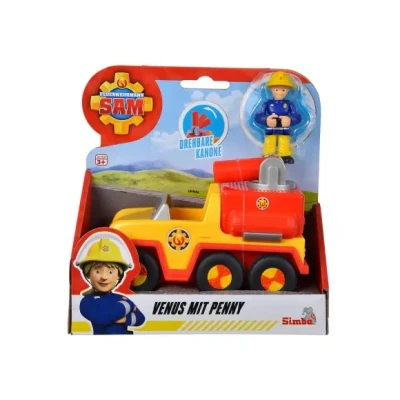 Afbeelding van Simba Brandweerman Sam Venus met Penny Figuur Brandweerwagen Speelgoedvoertuig vanaf 3 jaar