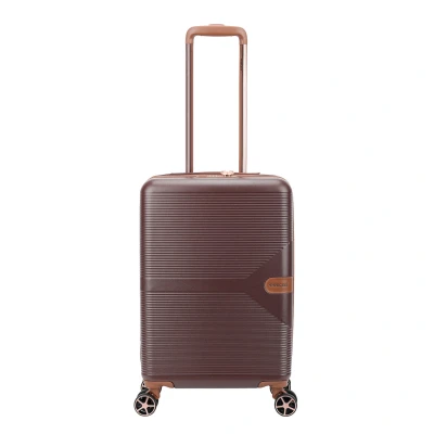 Afbeelding van Decent Stella Handbagage Koffer 55 cm 37 Liter TSA Slot Bruin