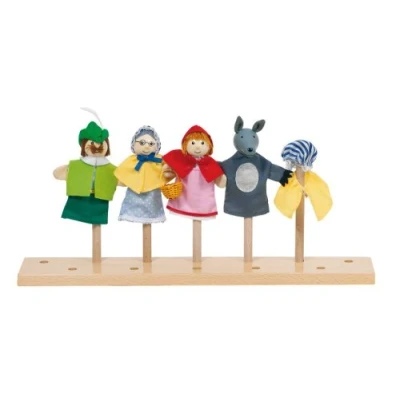 Image de Goki 51898 Assortiment de 5 Marionnettes à  Doigt Le Petit Chaperon Rouge