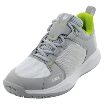 Afbeelding van K SWISS Ultrashot TEAM Tennisschoenen voor alle ondergronden, Dames, Maat: 38, Gray violet/white/lime green Textiel/ synthetisch