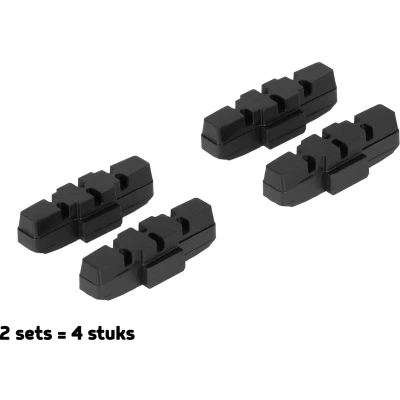 Afbeelding van Magura Remblokken Velgrem 50mm 2 sets hydraulisch compatibel met stadsfiets en mountainbike zwart geschikt voor HS33 &amp; HS11