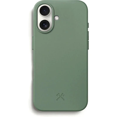 Afbeelding van Woodcessories Hoesje Geschikt voor iPhone 16 Bio Case MagSafe donkergroen