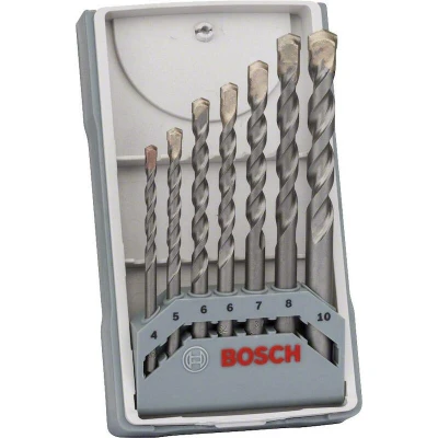 Afbeelding van Bosch Accessories CYL 3 2607017082 Carbide Beton spiraalboren set 7 delig 4 mm, 5 6 8 10 mm Cilinderschacht 1 set(s)