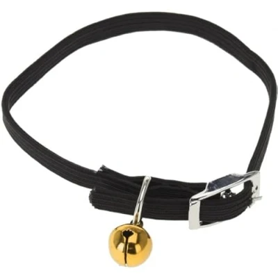 Afbeelding van Pets Collection Kattenhalsband 33 Cm Elastaan Zwart One size