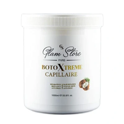 Image de Glam Store botoxtreme masque reconstructeur capillaire soin ultra concentré kératine acide hyaluronique cheveux très abimés 1000 mL (coconut)