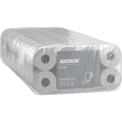 Afbeelding van Katrin Plus toiletpapier Soft, 3 laags, 250 vel per rol, pak van 8 rollen