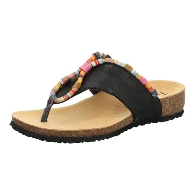 Afbeelding van THINK! Julia_3 000211 duurzame teenslippers voor dames, 000 Zwart Combi