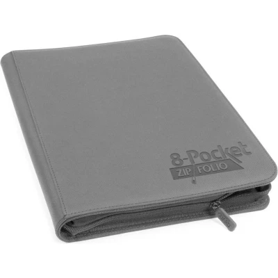 Afbeelding van Ultimate Guard 8 Pocket Zipfolio XenoSkin Grey