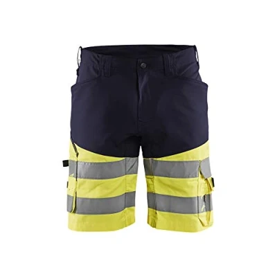 Afbeelding van Blaklader Short met stretch High Vis 1541 1811 Marine/High Geel C46