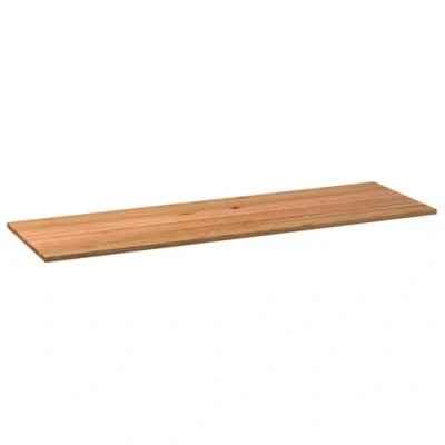 Afbeelding van vidaXL Tafelblad rechthoekig 320x90x4,2cm massief eikenhout lichtbruin
