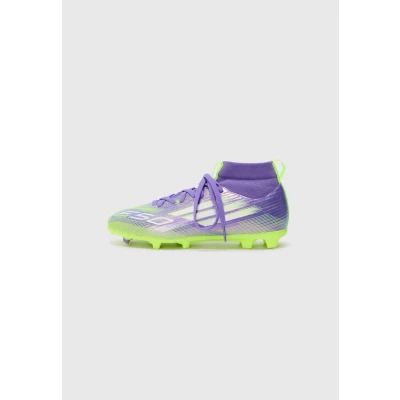 Afbeelding van adidas Mixte enfant F50 LEAGUE Mid Firm Ground/Multi Ground Football Boots Kids, Purple Rush/Cloud White/Lucid Lemon, 28 EU