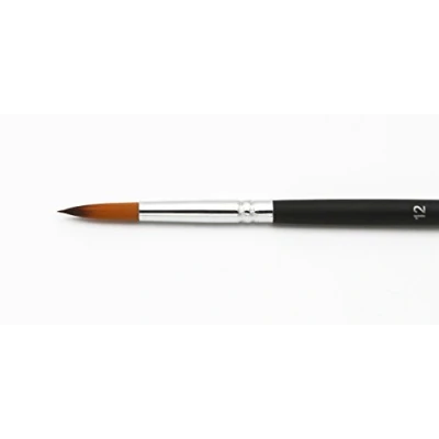 Afbeelding van Zachte ronde kwast maat 12, aquarelkwast met punt, ook geschikt voor acrylverf, olieverf