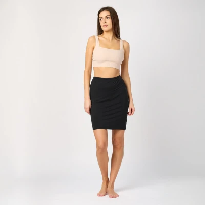 Afbeelding van Merry Style MS MS10 204 UW Dames Onderrok kort elastisch licht Viscose Zwart 3XL