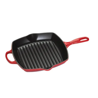 Afbeelding van Le Creuset Grillpan Vierkant Rood 26 cm
