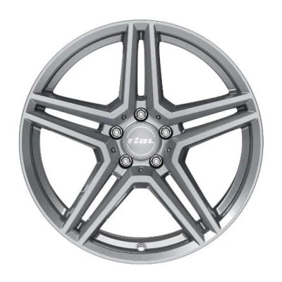 Afbeelding van RIAL 5 gat 18duim 112mm lichtmetalen Velg M10 gun metal grey 80843M17 9