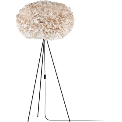 Afbeelding van Umage Eos X large vloerlamp light brown met tripod zwart Ø 75 cm