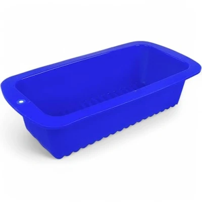 Afbeelding van Originele GMMH siliconen bakvorm cakevorm broodbakvorm koningscakevorm (strepen blauw)