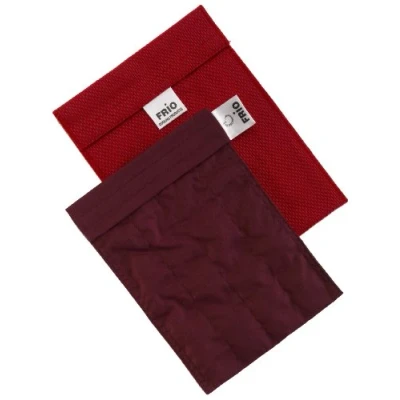 Afbeelding van Frio diabetes koeltas Groot (rood) voor insuline/medicijnen koeling op reis