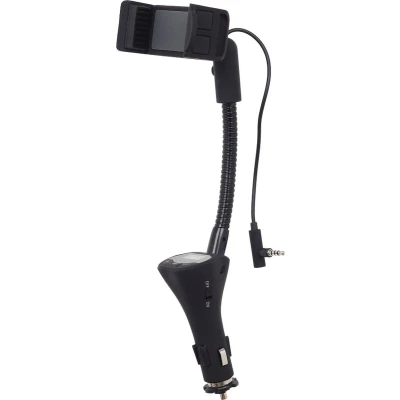 Afbeelding van 4 in 1 smartphonehouder met USB lader (1X) FM transmitter en handsfree functie