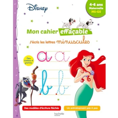 Afbeelding van MON CAHIER EFFACABLE J&#039;ECRIS LES LETTRES MINUSCULES 4 6 ANS