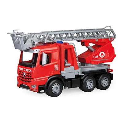 Afbeelding van Lena Worxx 04615 brandweerwagen Mercedes Benz Arocs, brandweerauto, ca. 48 cm, rood