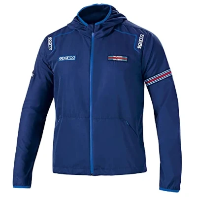 Afbeelding van Sparco Martini Racing Windstopper Waterafstotend en Winddicht Jack voor Heren met design S Marineblauw