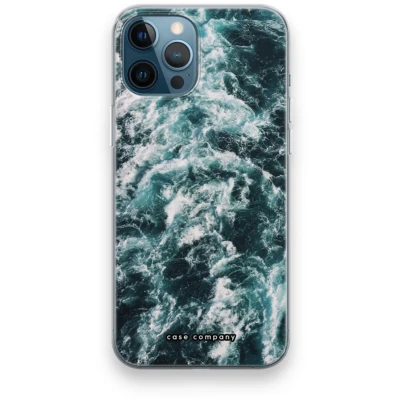 Afbeelding van Case Company® hoesje geschikt voor iPhone 12 Pro Zee golf Soft Cover Telefoonhoesje Bescherming aan alle Kanten en Schermrand