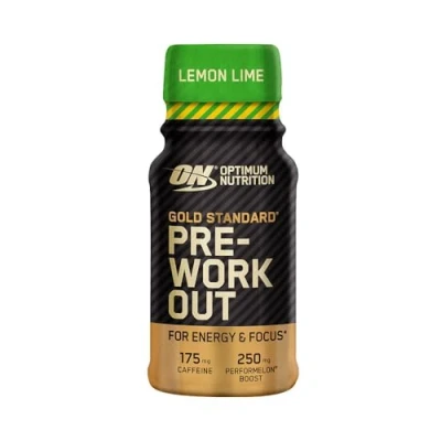 Afbeelding van Optimum Nutrition Gold Standard Pre Workout Shots Lemon Lime Ready to Drink 12 x 60ml