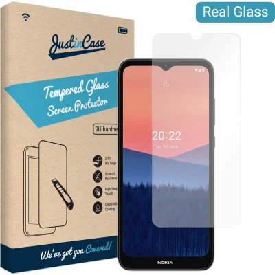 Afbeelding van Just in Case Gehard Glas Clear Screenprotector Nokia C21 Plus