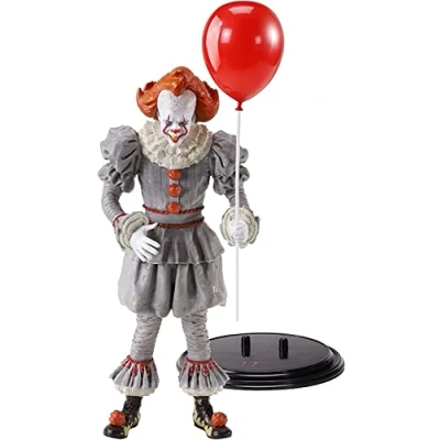 Afbeelding van The Noble Collection IT Bendyfigs Pennywise 19 cm (19 cm) Toys Bendable Figure hoge kwaliteit poseerbare verzamelfiguren met standaard