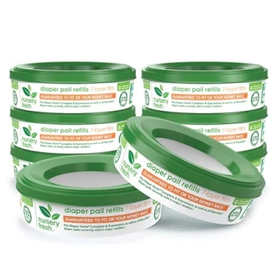 Afbeelding van Nursery Fresh 8 navulverpakkingen voor luieremmers Diaper Genie en Munchkin, 2.176 stuks