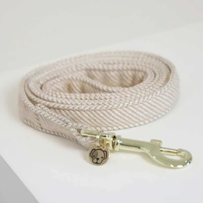 Afbeelding van Kentucky Hondenriem Wol Beige 120cm