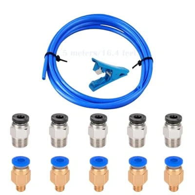 Afbeelding van CESFONJER Teflon Bowdenbuis, 5 m, PTFE (2,0 mm ID / 4,0 OD) filament van 1,75 mm, voor 3D printer + buissnijder Pc4 m6 m10, snel in montage (5P 5P)