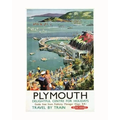 Afbeelding van Kunstdruk Plymouth 2 40x50cm