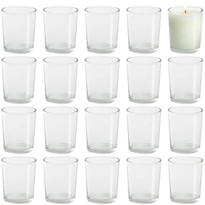 Afbeelding van Belle Vous Kristalheldere Votief Theelichten &amp; Kaarsen Houder Set (72 Pak) B5 x H6,5 cm Kristallen Cylinder Kopstukken Huis Ornament, Huwelijkstafel Decoratie Aromatherapie Geschenk