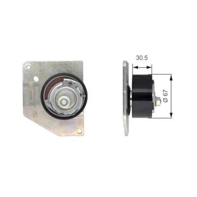 Afbeelding van Gates Spanrol distributieriem T43207