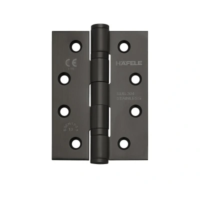 Afbeelding van Deurscharnier RVS Zwart 102x76x3 mm rechte hoeken