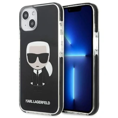 Afbeelding van Karl Lagerfeld KLHCP13STPEIKK iPhone 13 mini 5.4 hardcase zwart/zwart Iconik